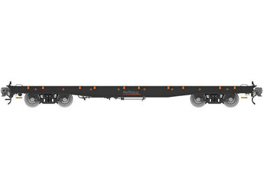 خفيفة الوزن مسطحة السكك الحديدية سيارة ثقيلة تحميل 88m الحد الأدنى منحنى دائرة نصف قطرها