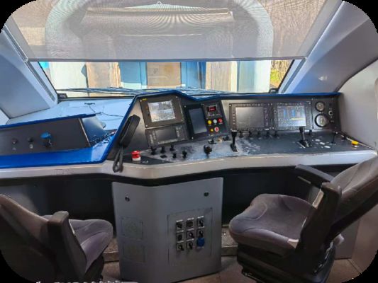 Export model electric locomotive driver's cab control panel