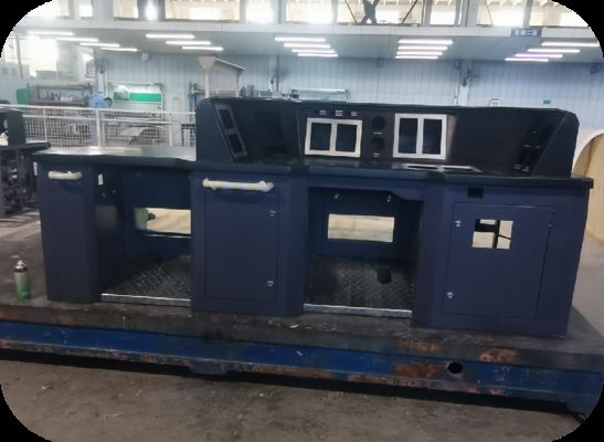Export model electric locomotive driver's cab control panel
